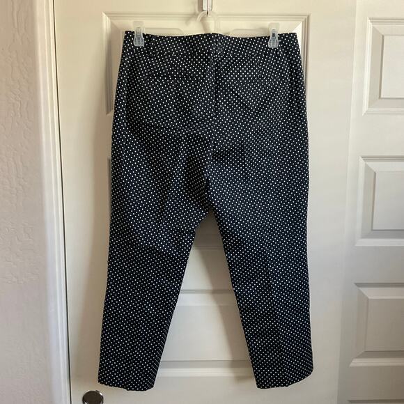 Ann Taylor Cambridge Crop Polka Dot Preppy Dress Pants - Size 12 - NEW - Picture 4 of 7